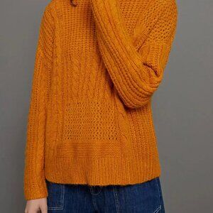 Anthropologie Liana Cable-Knit Sweater